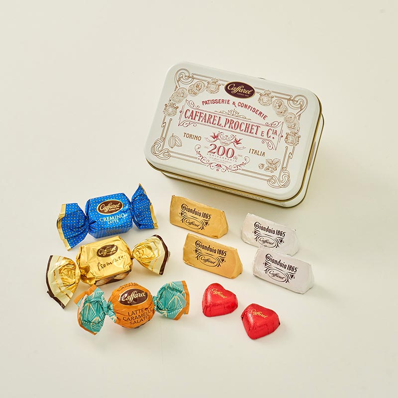 Caffarel 200周年スクエア缶